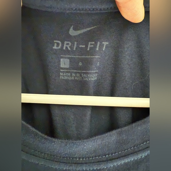 Nike Dri-Fit Phenom Basketball T Shirt Mens SZ L Navy Blue Short Sleeve Athletic - Picture 2 of 7